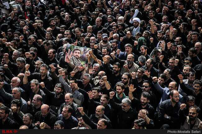 گزارش تصویری مراسم تشییع پیکر شهید حججی 