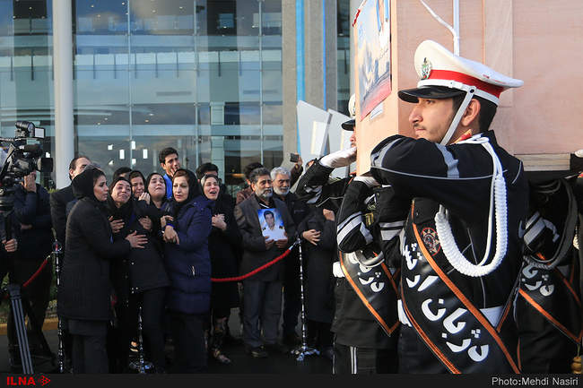 مراسم استقبال از پیکر سه شهید دریانورد نفتکش سانچی