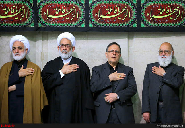 مراسم عزاداری و سوگواری شهادت حضرت فاطمه‌ی زهرا(س) با حضور رهبر انقلاب اسلامی