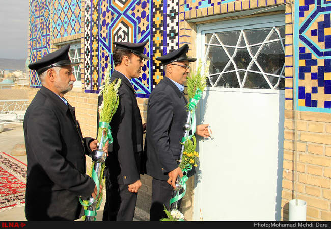 نقاره نوازی در سالروز ولادت امام رضا (ع)