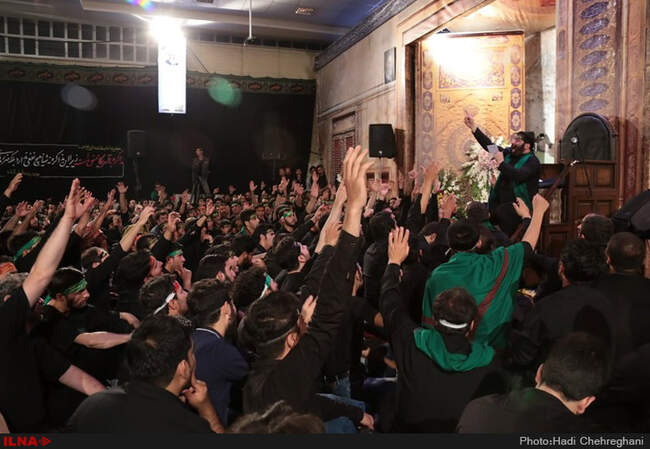 عزاداری ابااعبدالله الحسین(ع) درهیئت رزمندگان اسلام قم