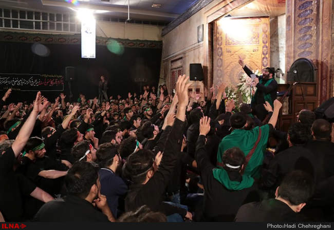 عزاداری ابااعبدالله الحسین(ع) درهیئت رزمندگان اسلام قم