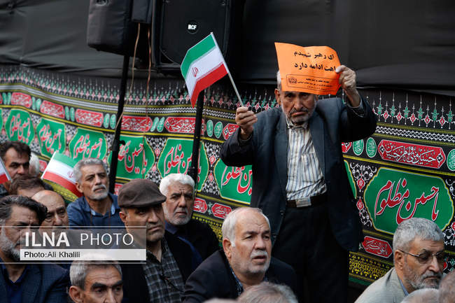 مراسم میثاق با رهبر شهید انقلاب در مقتل ایشان با حضور جامعه کارگری