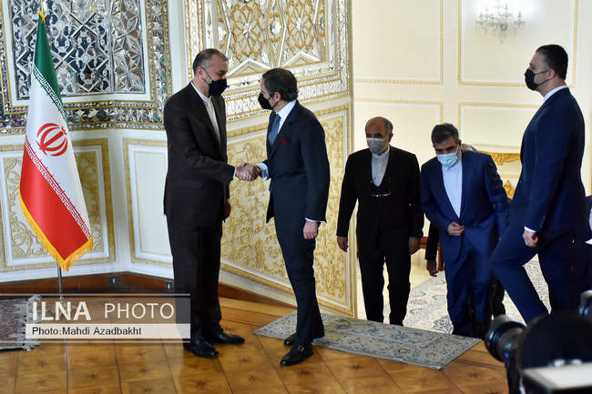 دیدار رافائل گروسی مدیرکل آژانس بین‌المللی انرژی اتمی با وزیر امور 