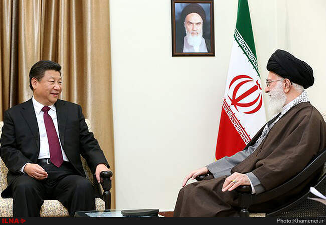 دیداررئیس جمهورچین بامقام معظم رهبری