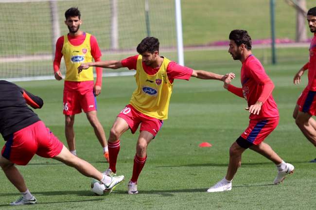 گزارش تصویری آخرین تمرین پرسپولیس در اسپایر