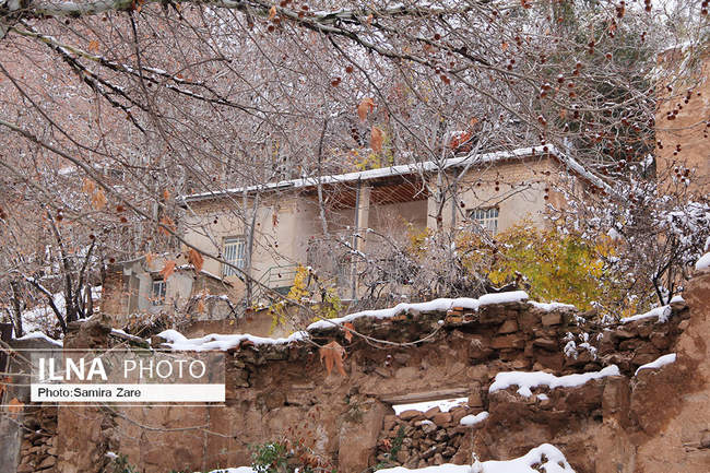 طبیعت برفی روستای قلات