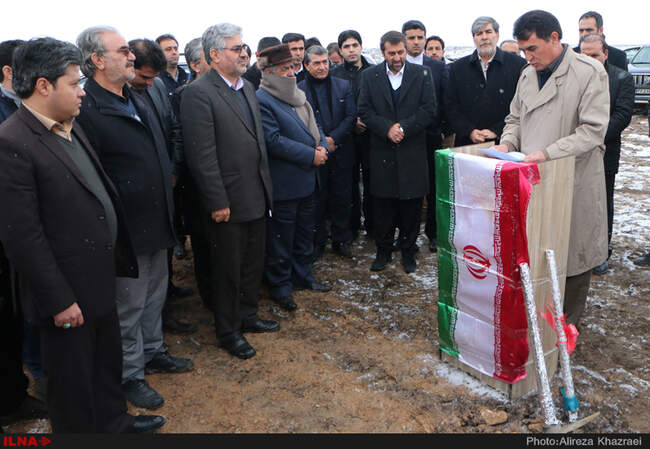 مراسم کلنگ زنی پایانه نوبت دهی کامیون های ترانزیتی در مرز بازرگان 