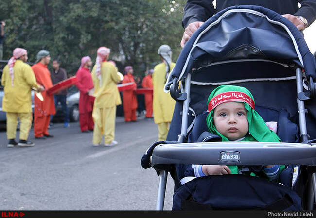 دسته عزاداری حسینیه کاظمینیهای مقیم تهران در روز تاسوعا