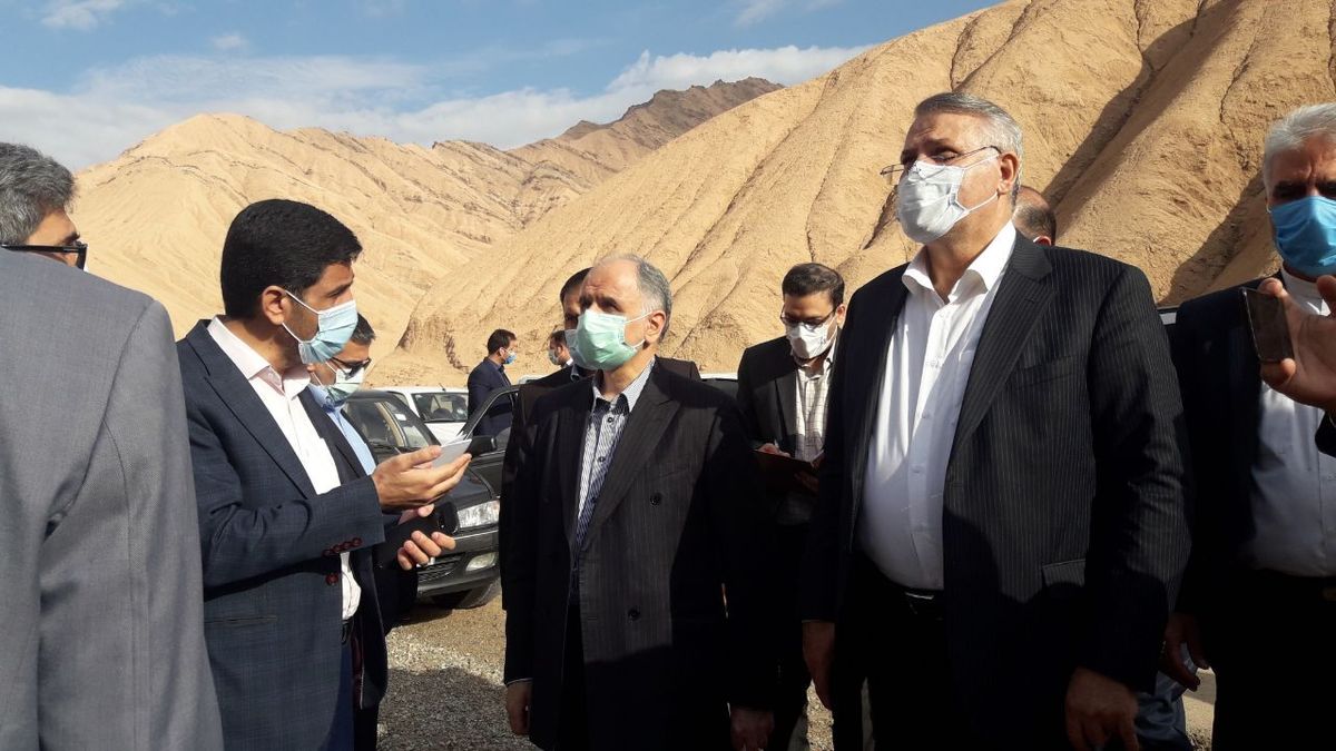 بازدید وزیر دادگستری از طرح راهسازی گرمسار - فیروزکوه