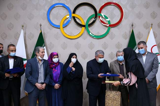 گزارش تصویری: مراسم تجلیل کمیته ملی المپک از چهار بانوی دوومیدانی کا�