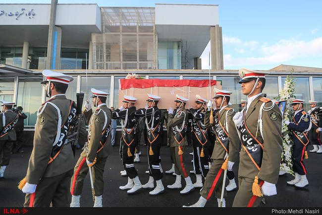 مراسم استقبال از پیکر سه شهید دریانورد نفتکش سانچی