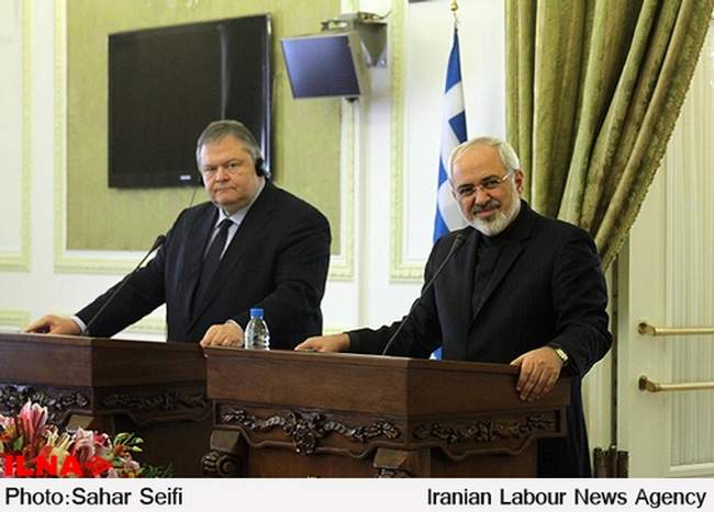 نشست خبری وزرای خارجه ایران و یونان