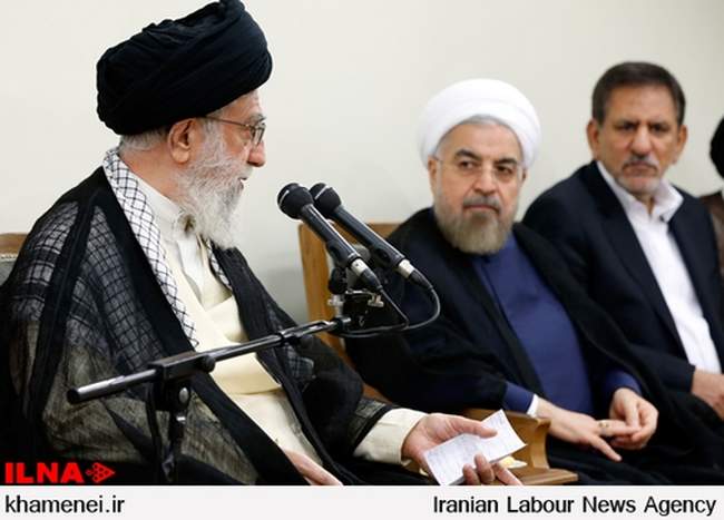 دیدار رئیس جمهور و اعضای هیئت دولت با رهبر معظم انقلاب اسلامی