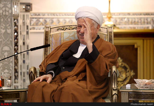دیدار آیت الله هاشمی رفسنجانی با هارس دی پارتلئو رئیس مجلس لوکزامبورگ