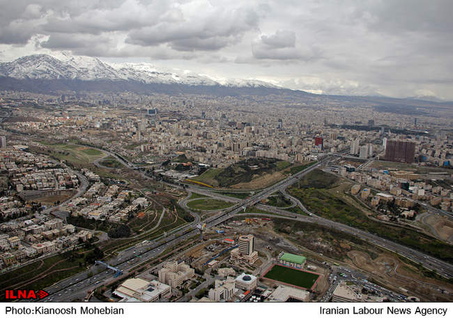 هوای پاک تهران پس از بارش باران بهاری