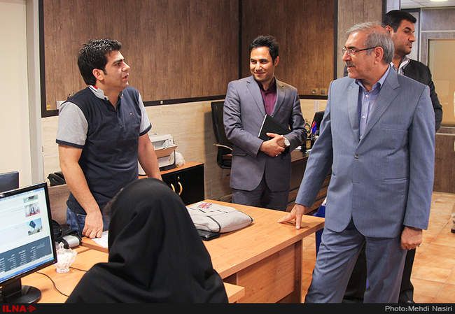 بازدید مرتضی بانک معاون کل نهاد ریاست جمهوری از خبرگزاری ایلنا