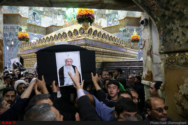 مراسم تشییع و تدفین آیت الله محمد مومن در قم