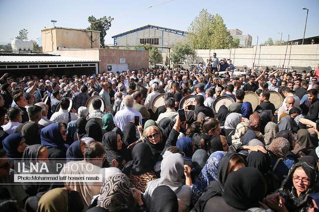 مراسم تشییع پیکر مداحو