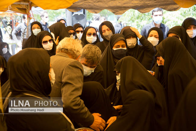 مراسم تشییع طه محجوب