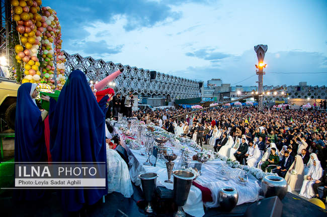 برگزاری جشن ازدواج ۱۰۰۰زوج جان فدا در تهران