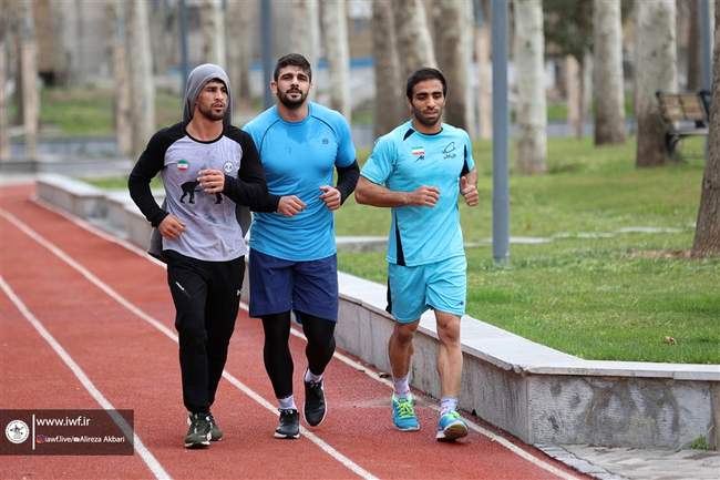 تمرین تیم ملی کشتی آزاد بزرگسالان (گزارش تصویری)