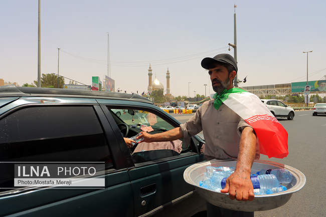 خدمت رسانی هلدینگ صنایع و معادن غدیر به عزاداران رهبر شهید در قم