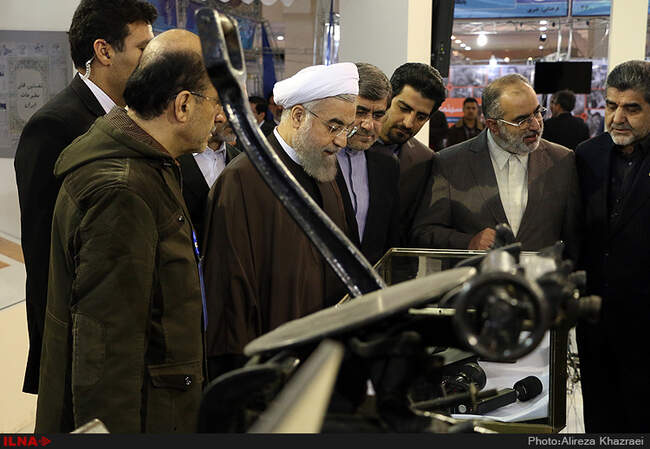 بازدید رییس جمهوری از نمایشگاه مطبوعات 