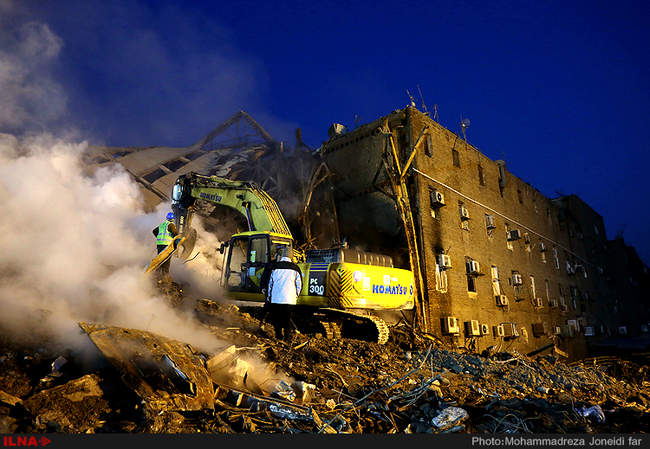 عملیات امداد و نجات ساختمان پلاسکو