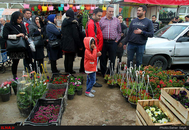 بازار گل و گیاه تهران در آستانه نوروز