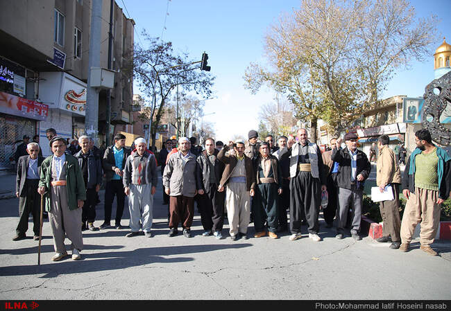 راهپیمایی مردم سنندج در محکوم کردن اقدام رئیس جمهور آمریکا