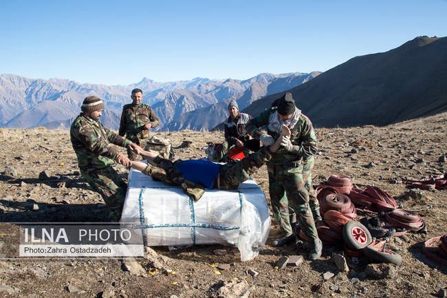 عملیات مهار آتش‌سوزی مناطق کوهستانی روستاهای دلیر و الیت