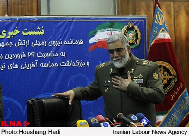 نشست خبری فرمانده نیروی زمینی ارتش