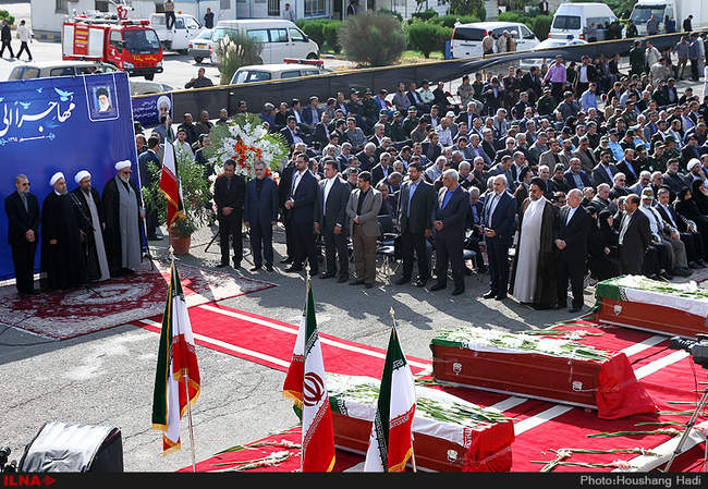 مراسم استقبال از جانباختگان فاجعه منا 