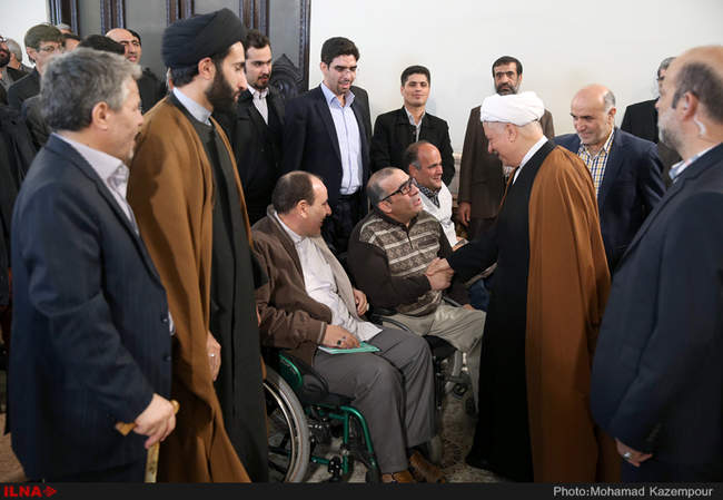 دیدار جمعی از فرماندهان دفاع مقدس با آیت الله هاشمی رفسنجانی