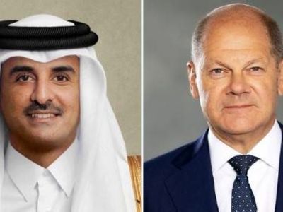 تماس تلفنی صدراعظم آلمان با امیر قطر