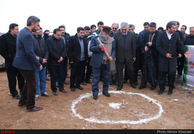 مراسم کلنگ زنی پایانه نوبت دهی کامیون های ترانزیتی در مرز بازرگان 