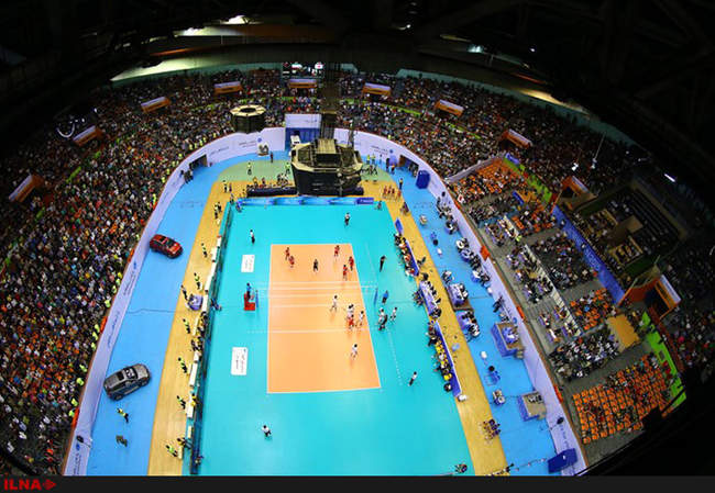 دیدار تیم های ملی والیبال ایران و ژاپن