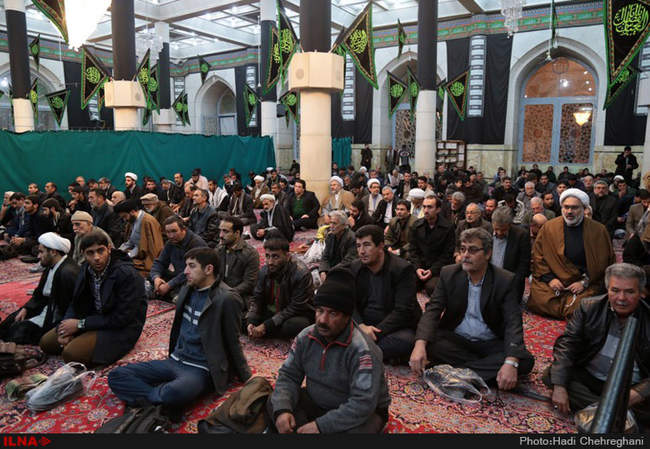 مراسم بزرگداشت مرحوم غضنفر رکن آبادی در مسجداعظم قم
