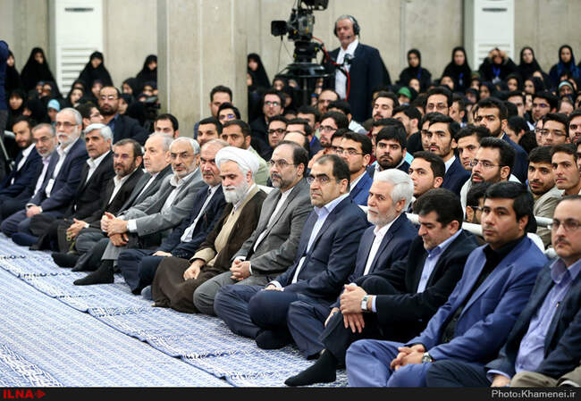دیدار شرکت‌کنندگان در نهمین همایش ملی نخبگان فردا با رهبر انقلاب