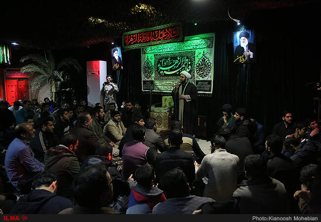 مراسم وداع با پیکر مطهر شهید مدافع حرم پاسدار "سید احسان میر سیار"