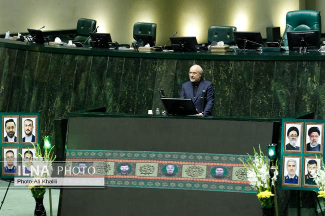 مراسم پاسداشت شهدای خدمت در مجلس