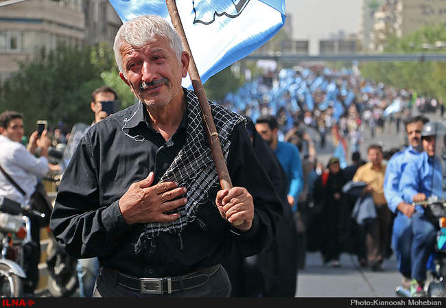 مراسم تشییع پیکر جان‌ باختگان فاجعه منا در تهران/2