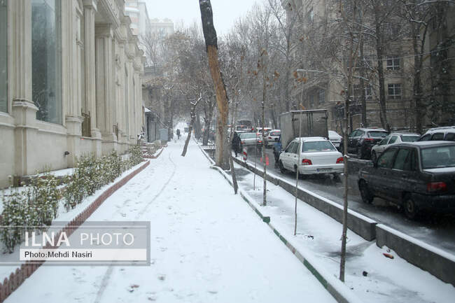 بارش برف در تهران