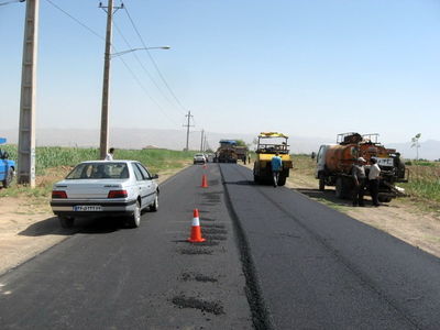 راه روستایی گل تپه کبیر آسفالت شد