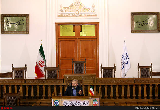 نشست خبری رئیس مجلس شورای اسلامی 