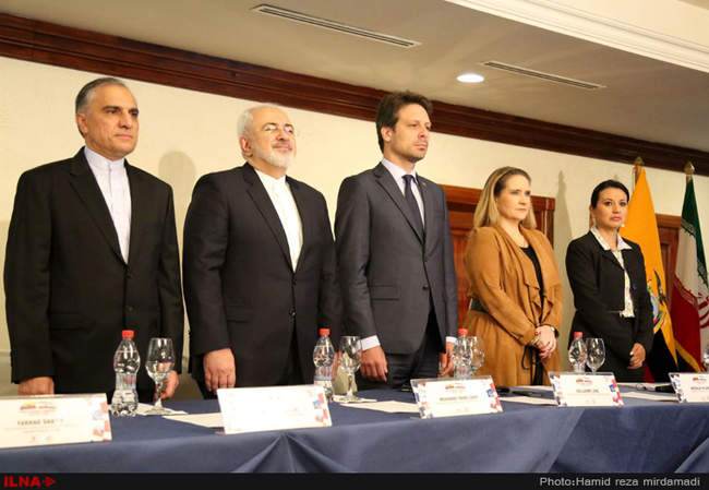 سفرمحمدجواد ظریف وزیر امور خارجه کشورمان به اکوادور