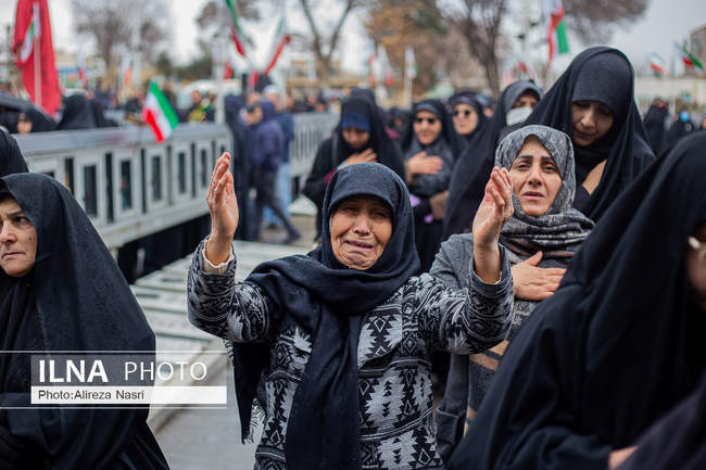 تشییع پیکر شهید مقاومت ملی در قزوین به روایت تصویر