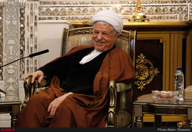 دیدار ژرار لارشه رئیس مجلس سنای فرانسه با آیت الله هاشمی رفسنجانی رئ�