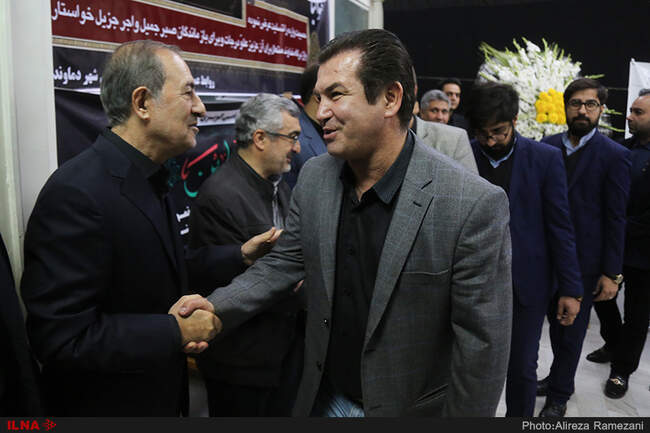 مراسم ترحیم مادر همسر مرتضی الویری
